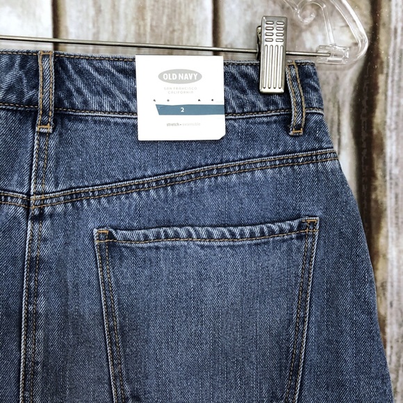 Old Navy Distressed Hem Denim Mini Skirt - Picture 4 of 7